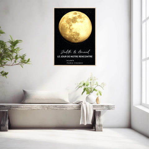 Affiche Phase De La Lune Personnalisée