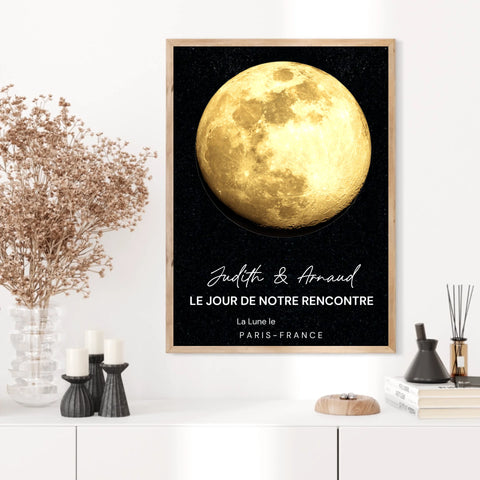 Affiche Phase De La Lune Personnalisée