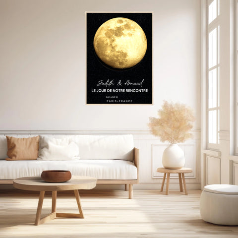 Affiche Phase De La Lune Personnalisée