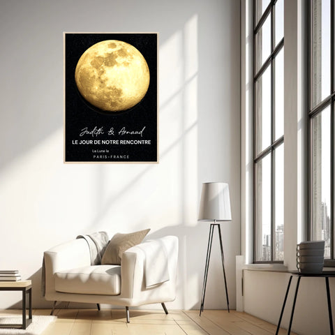 Affiche Phase De La Lune Personnalisée