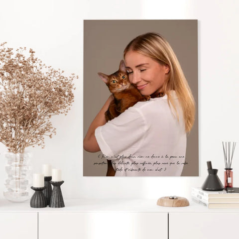 Tableau Photo Personnalisé Chat