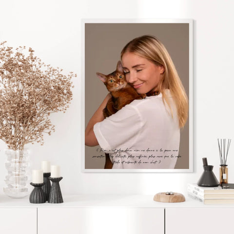Tableau Photo Personnalisé Chat