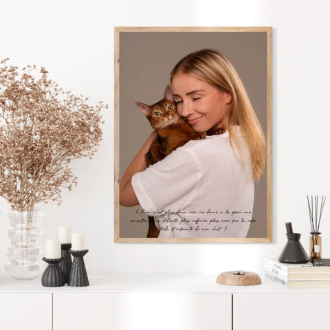 Tableau Photo Personnalisé Chat
